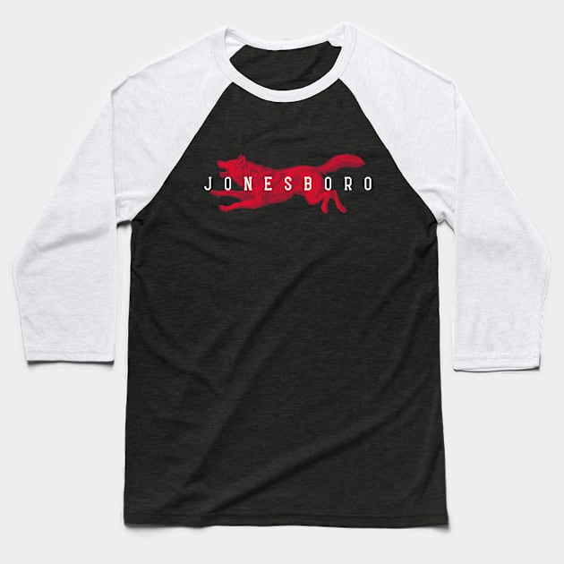 Jonesboro - Vintage Wolf Baseball T-Shirt by rt-shirts